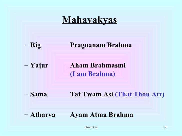 What Is The Meaning of Mahavakya