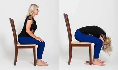 Seated Bend Forward Pose (Chair Forward Bend)